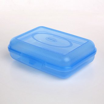 TONTARELLI FILL BOX pojemnik hermetycznie zamykany na żywność 0,75L transparentny niebieski