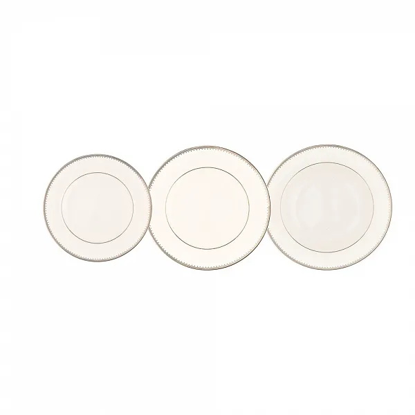 MARIAPAULA ECRU NOVA PURE komplet obiadowy na 6 osób porcelanowy (18el.)