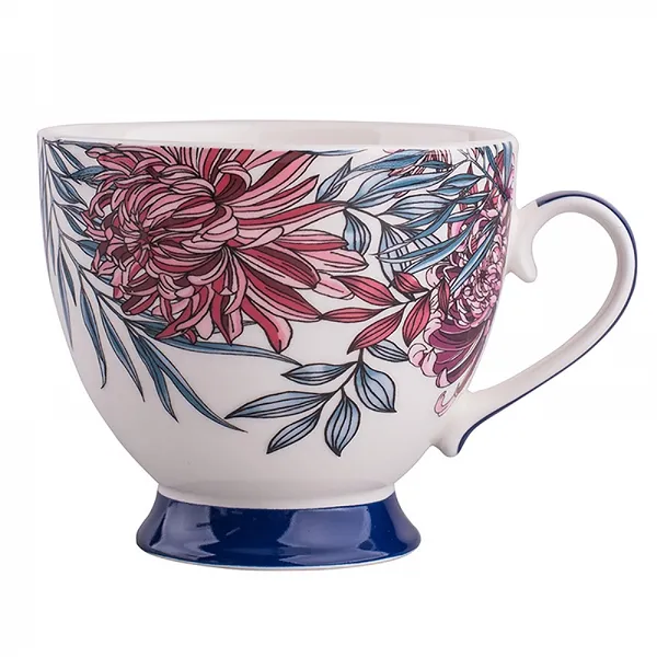 ALTOM DESIGN MARGO filiżanka porcelanowa jumbo / duży kubek na stopce 350 ml