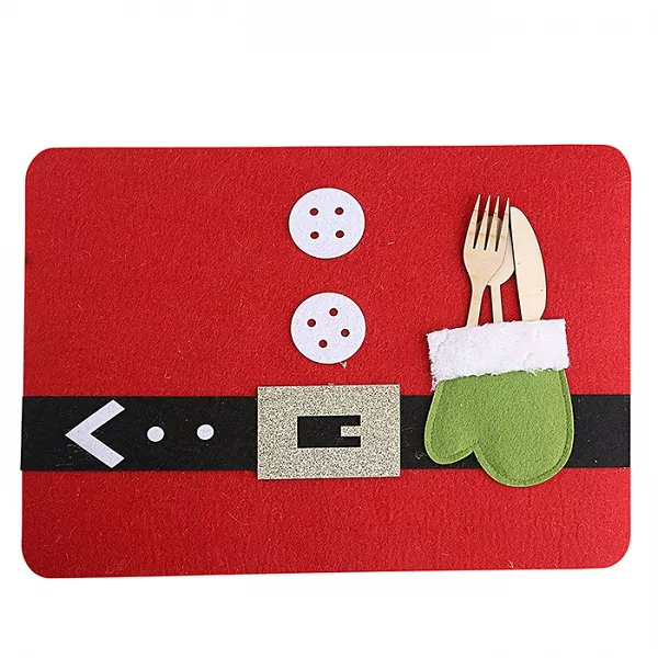 ALTOM DESIGN mata filcowa podkładka na stół świąteczna Boże Narodzenie 30X20 cm DEK. Santa