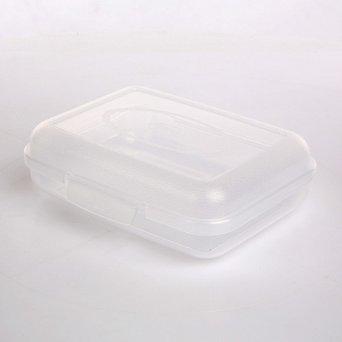 TONTARELLI FILL BOX pojemnik hermetycznie zamykany na żywność 0,75L transparentny biały