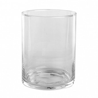 EDWANEX ozdobny wazon cylinder na kwiaty lub jako świecznik 15x20cm szklany