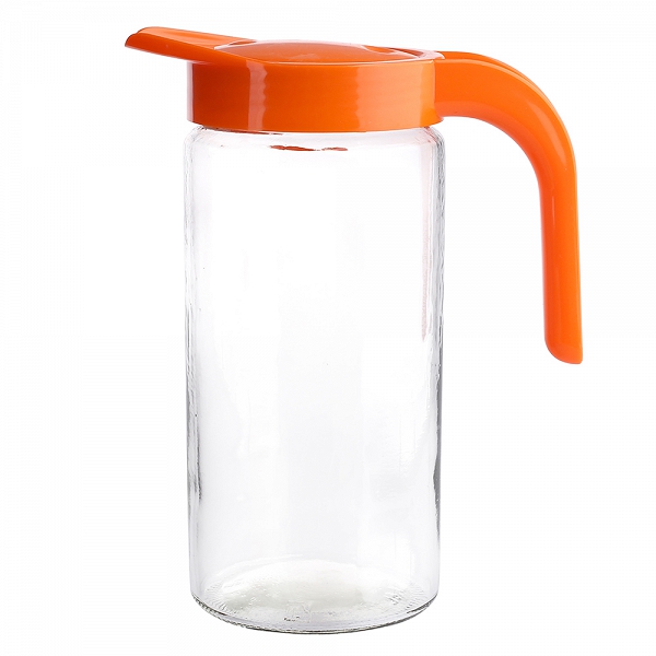 BEROSSI szklany dzbanek do wody i zimnych napojów 1,5l pomarańczowy