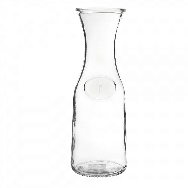 ALTOM DESIGN szklana karafka na napoje z dekoracją 1,0 l