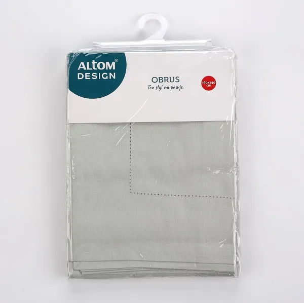 ALTOM DESIGN obrus bawełniany 160x240cm popiel