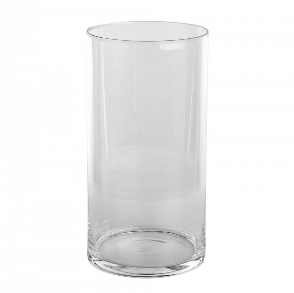 EDWANEX ozdobny wazon cylinder na kwiaty lub jako świecznik 15x30cm szklany