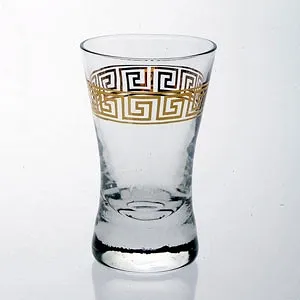 GLASMARK DEK. GRECKI ORNAMENT komplet 6 kieliszków do wódki 25ml