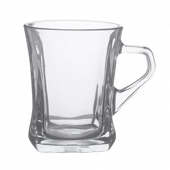ALTOM DESIGN GEO kubek szklany / szklanka do kawy i herbaty 250 ml