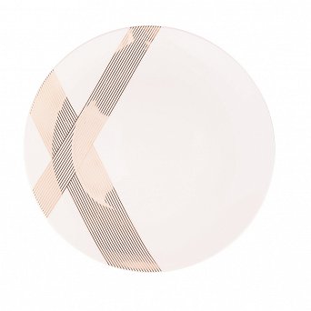 ALTOM DESIGN MODERN ART porcelanowy talerz deserowy 20cm biały