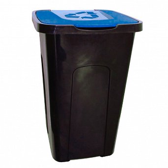 KEEEPER kosz / pojemnik na śmieci z kolorową pokrywą 50l niebieski