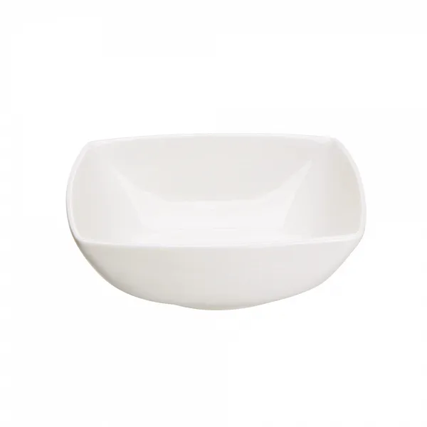 ALTOM DESIGN REGULAR porcelanowy talerz głęboki o kwadratowym kształcie 17cm 