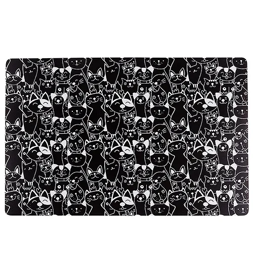 ALTOM DESIGN ZWIERZAKI podkładka na stół / mata stołowa 28x43 cm DEK. CZARNY KOT