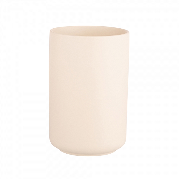 ALTOM DESIGN wazon ceramiczny 10x10x15 cm kremowy