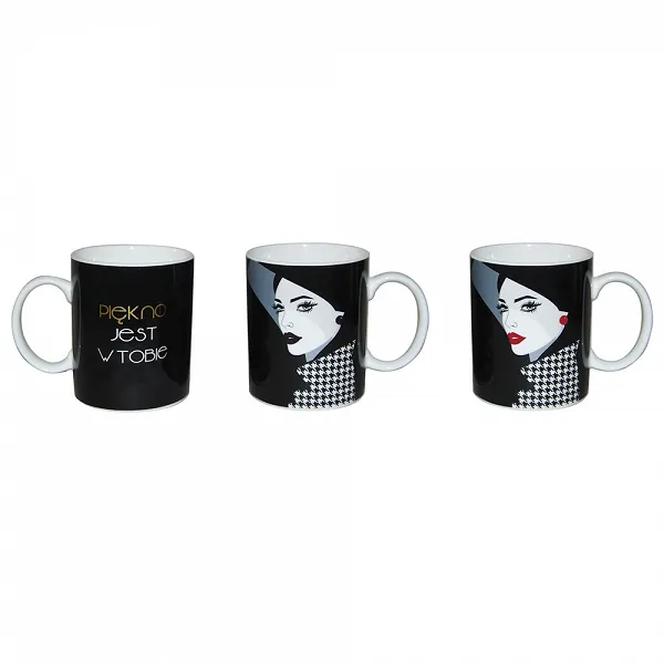 ALTOM DESIGN MODERN WOMAN kubek do kawy i herbaty z dekoracją zmieniającą kolor 300 ML DEK. A 