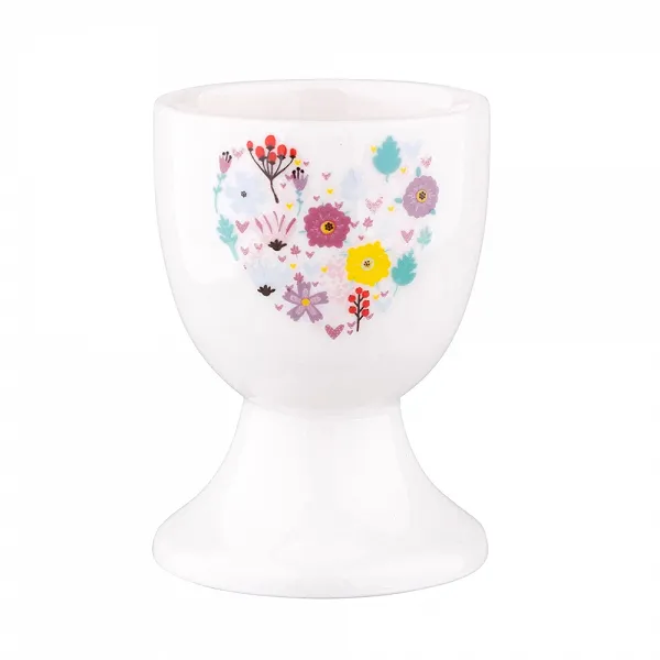 ALTOM DESIGN FOLK porcelanowy kieliszek do jajka dek I
