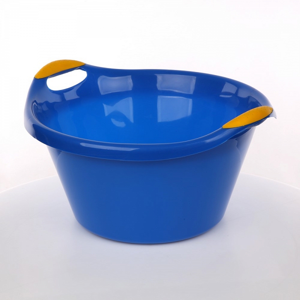 ARTGOS plastikowa miska / miednica z uchwytami 15l 44cm niebieska