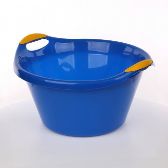 ARTGOS plastikowa miska / miednica z uchwytami 15l 44cm niebieska