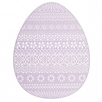 ALTOM DESIGN podkładka mata stołowa pvc 32X40 cm jajko fioletowa