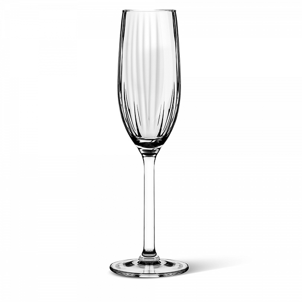 ALTOM DESIGN PLISSE Komplet 4 kieliszków do szampana 210ML