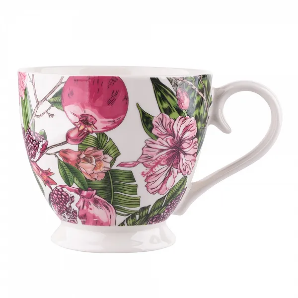 ALTOM DESIGN HIBISKUS filiżanka jumbo na stopce 350 ml