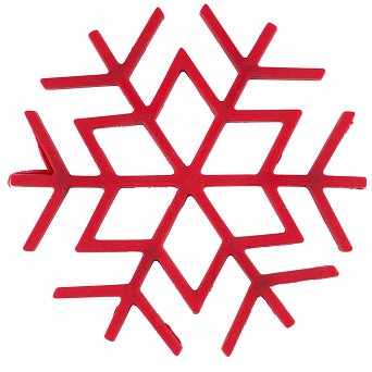 ALTOM DESIGN podstawka pod garnek śnieżynka 17x17x0,5 cm