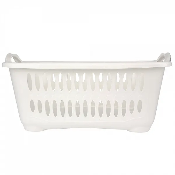 TONTARELLI COVER LINE kosz na bieliznę prostokątny 62,5x44,5x27,5cm 41l biały