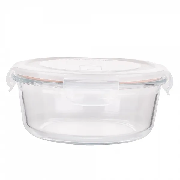ALTOM DESIGN NOBLE pojemnik Żaroodporny z pokrywką okrągły 0,95l 18x18x8cm