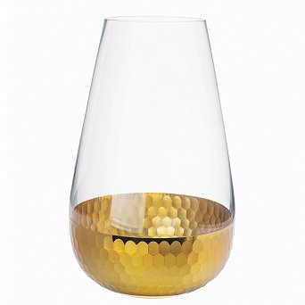 ALTOM DESIGN GOLDEN HONEY wazon szklany na kwiaty 25 cm