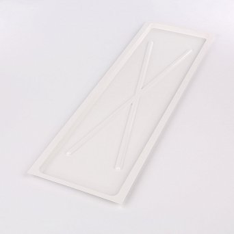 METPOL tacka 75x22,5cm pod suszarkę do naczyń 2-poziomową 80cm prostokątny biała