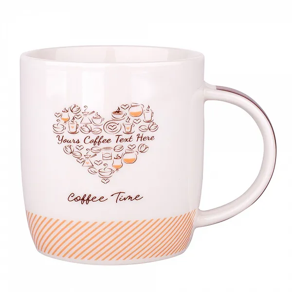 ALTOM DESIGN Kubek baryłka szeroka 300ml dek. coffe time