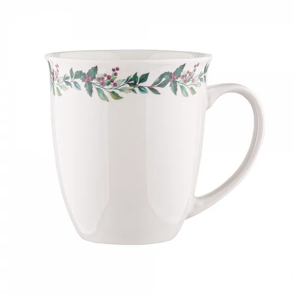 ALTOM DESIGN kubek baryłka z wywiniętym rantem 450 ml dek.winter garland