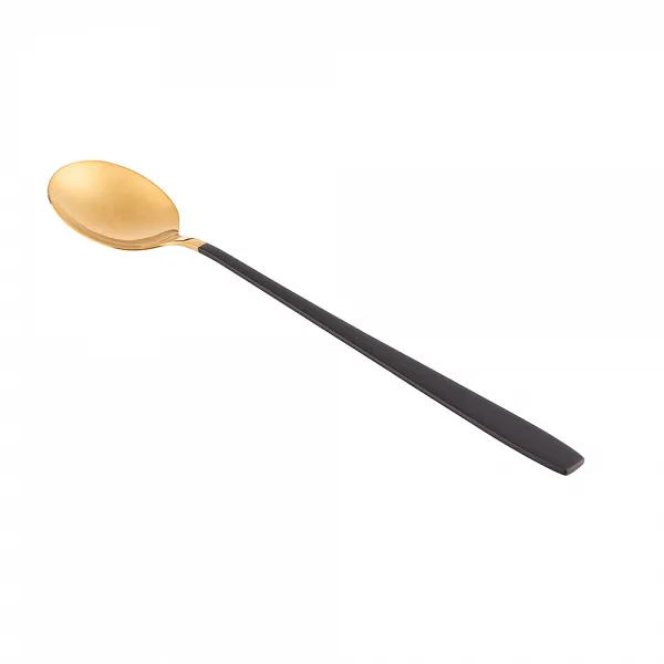 ALTOM DESIGN GOLD DREAM Łyżeczki koktajlowe komplet 3 sztuk na blistrze czarne