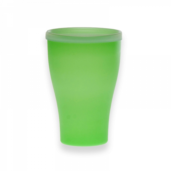 SAGAD plastikowy kubek XXL z pokrywą 0,5L zielony