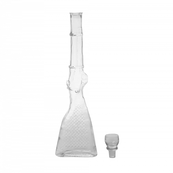 EDWANEX szklana butelka w kształcie strzelby 1L