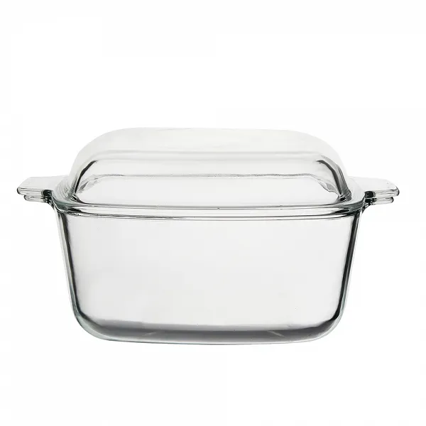 ALTOM DESIGN VEGA naczynie żaroodporne z pokrywką 2,5L kwadratowe
