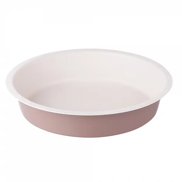 SNB forma okrągła tłoczona śr.26cm kremowa