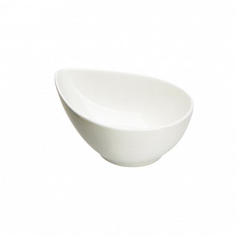 ALTOM DESIGN REGULAR porcelanowa salaterka / miska idealna do dipów kształt kropli 15cm