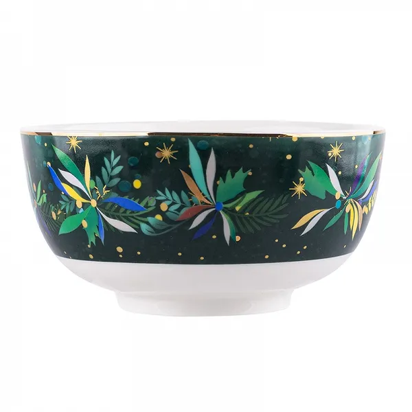 ALTOM DESIGN MYSTERY miseczka / salaterka porcelanowa na święta Boże Narodzenie 13,5 cm 400 ml