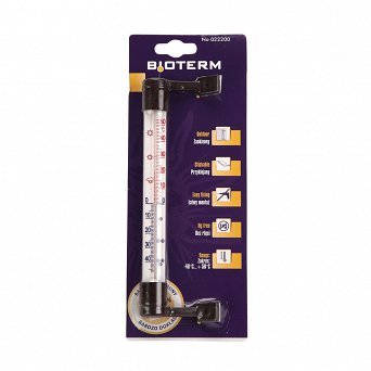 BIOWIN termometr zewnętrzny do przyklejenia na szybę / przykręcany 19X1,9CM