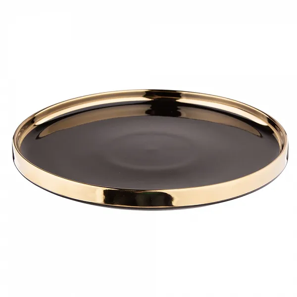 ALTOM DESIGN Palazzo talerz płytki porcelanowy 26 cm czarny