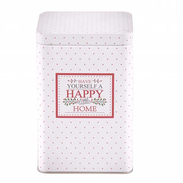 ALTOM DESIGN VICTORIA HOME puszka kwadratowa 10,5x16cm biała