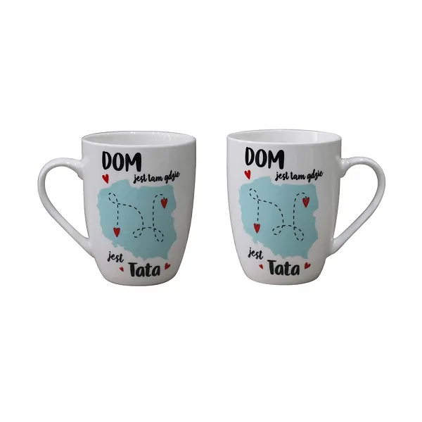 ALTOM DESIGN DZIEŃ OJCA kubek z napisem dom jest tam gdzie tata 300 ml DEK. I