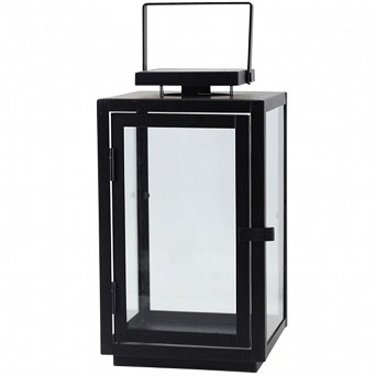 ALTOM DESIGN latarenka / lampion / latarnia metalowa czarna 13,5x13x23 cm