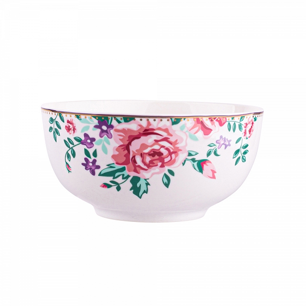 ALTOM DESIGN CHARLOTTA miseczka / salaterka porcelanowa w kwiaty 13,5 cm 400 ml