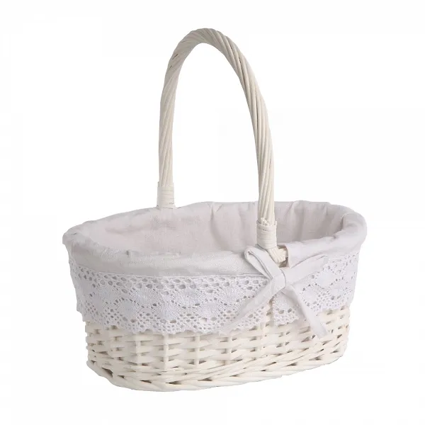 ALTOM DESIGN koszyczek wiklinowy wyściełany materiałem 31x23x13cm