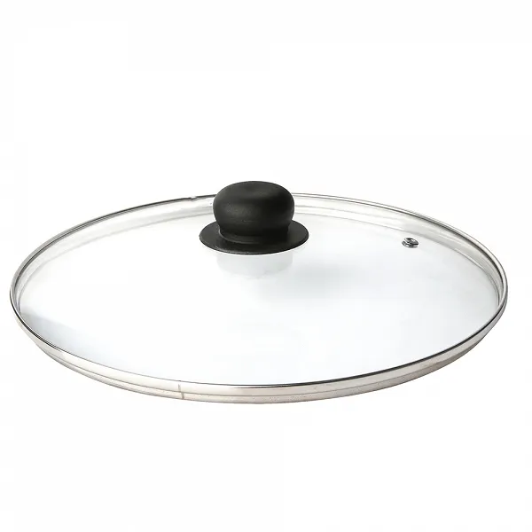 ALTOM DESIGN SIGMA pokrywka na garnek szklana z czarną rączką typ G 30cm
