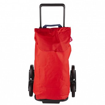 GIMI TRIS NEW wózek na zakupy / torba na 6 kółkach 30KG/52L czerwona