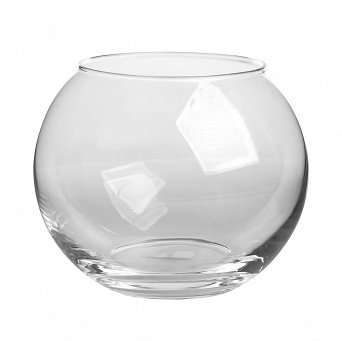 EDWANEX ozdobny wazon w kształcie kuli 30cm szklany