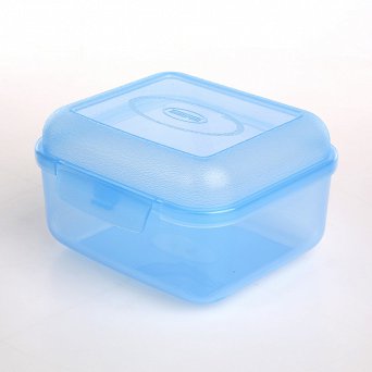 TONTARELLI FILL BOX pojemnik hermetycznie zamykany na żywność 1L transparentny niebieski
