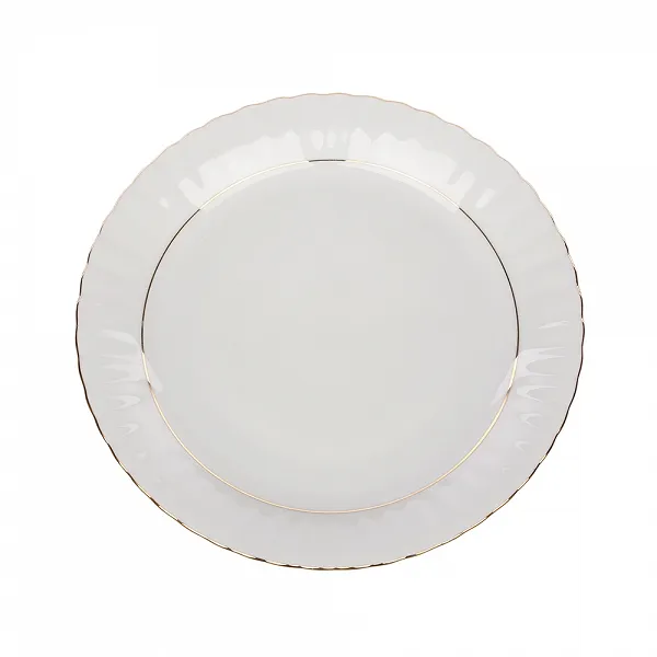 CHODZIEŻ IWONA ZŁOTY PASEK talerz obiadowy porcelanowy 24cm